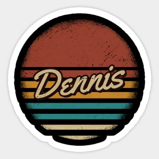 Dennis Vintage Text Sticker